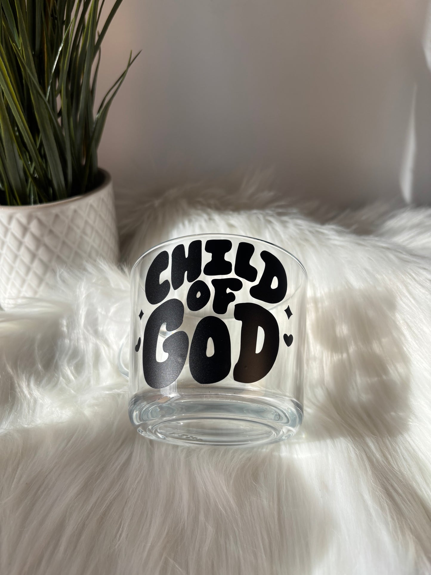 Tasse en verre “Child of God”