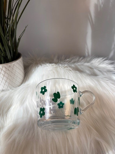 Tasse en verre “Please More Matcha”