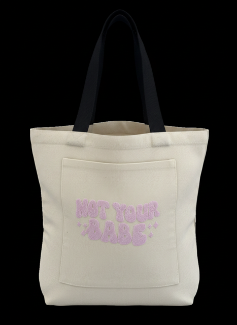 Tote Bag avec poche – Not Your Babe