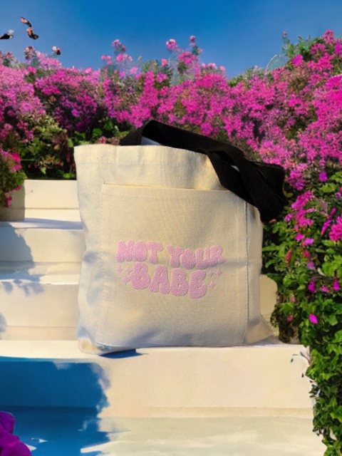 👜 Tote Bag avec poche – Not Your Babe