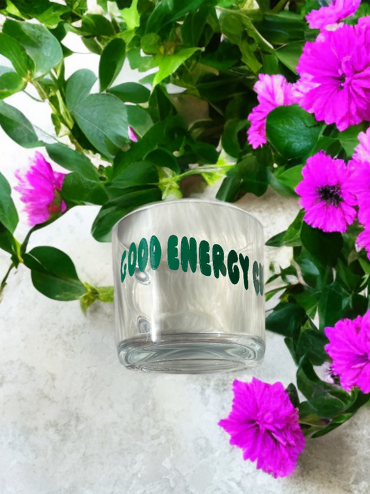Tasse en verre “Good Energy Club”